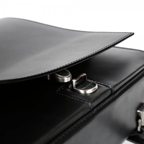 OTONA RANDSEL 001wide ‐ Noir, Cuir Nume, Classique, Tsuchiya Kaban		